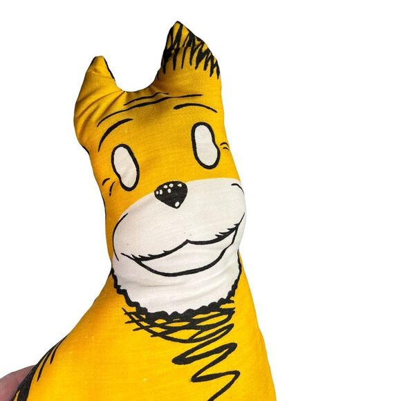 Vintage 70s 80s Hand Sewn Pillow Cartoon Sandy Dog Little Orphan Annie Kitsch - Picture 6 of 7